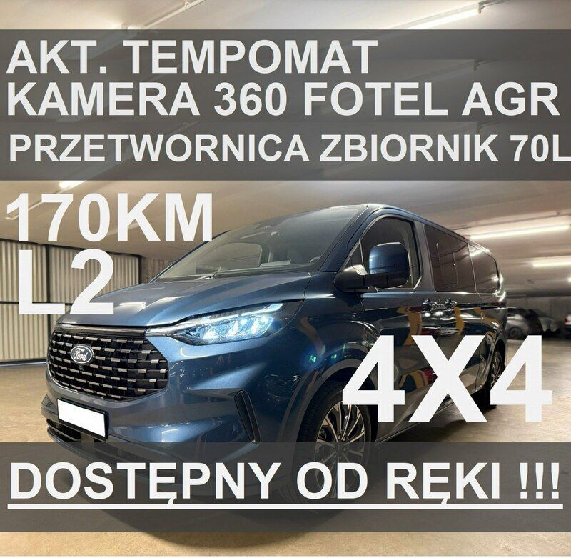 Niebieski Nowe 2024 Ford Tourneo Custom Titanium Sedan/Limuzyna | 275 643 zł (Uczciwa cena) - Obraz 1/4
