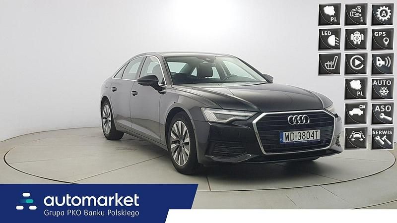 Czarny Używany 2021 Audi A6 Ambiente Sedan/Limuzyna | 139 850 zł (Uczciwa cena) - Obraz 1/4