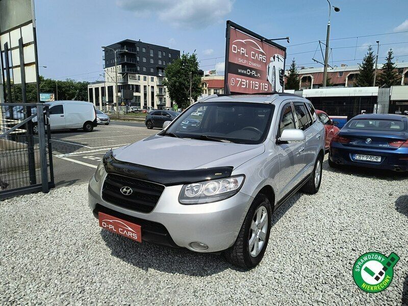 Srebrny Używany 2008 Hyundai Santa Fe SUV | 24 900 zł (Dość drogi) - Obraz 1/4