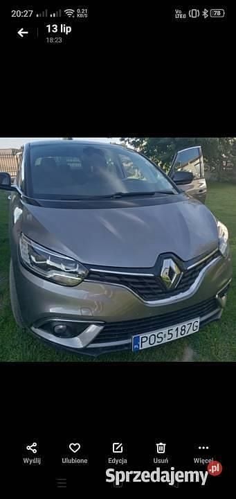 Używany 2018 Renault Scénic IV Minivan | 39 999 zł (Uczciwa cena) - Obraz 1/4