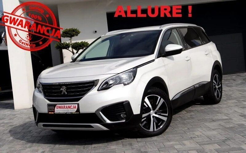 Biały Używany 2018 Peugeot 5008 Minivan | 65 500 zł (Dość drogi) - Obraz 1/4