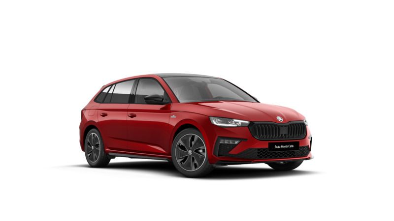 Czerwień velvet metalizowany Nowe 2025 Skoda Scala Monte Carlo Hatchback | 135 950 zł (Drogi) - Obraz 1/4