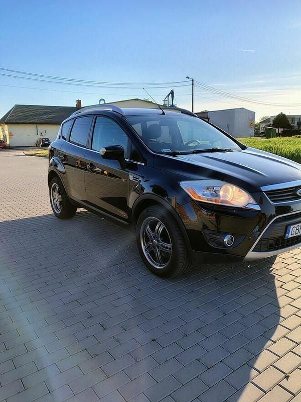 Czarny Używany 2008 Ford Kuga SUV | 25 900 zł (Uczciwa cena) - Obraz 1/4