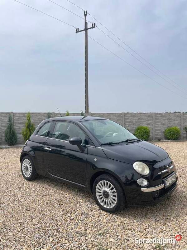 Czarny Używany 2008 Fiat 500 Hatchback | 14 800 zł (Dobra cena) - Obraz 1/4