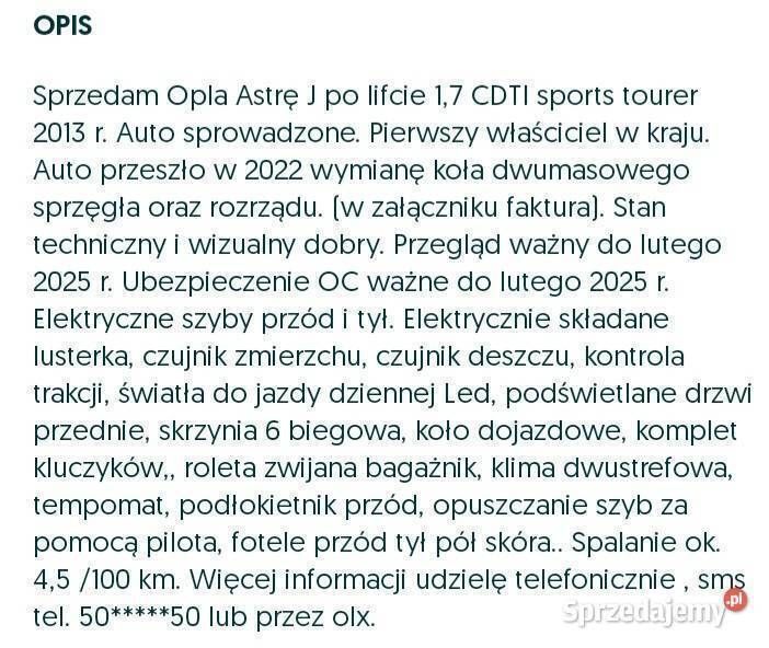 Używany 2013 Opel Astra | 21 500 zł (Uczciwa cena) - Obraz 1/4