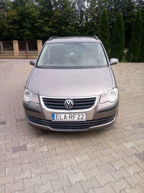 Żółtozłoty Używany 2007 VW Touran Minivan | 22 000 zł - Obraz 1/4
