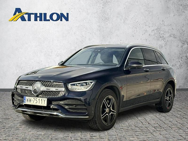 Niebieski (metalik) Używany 2022 Mercedes GLC200 SUV | 174 500 zł (Dość drogi) - Obraz 1/4