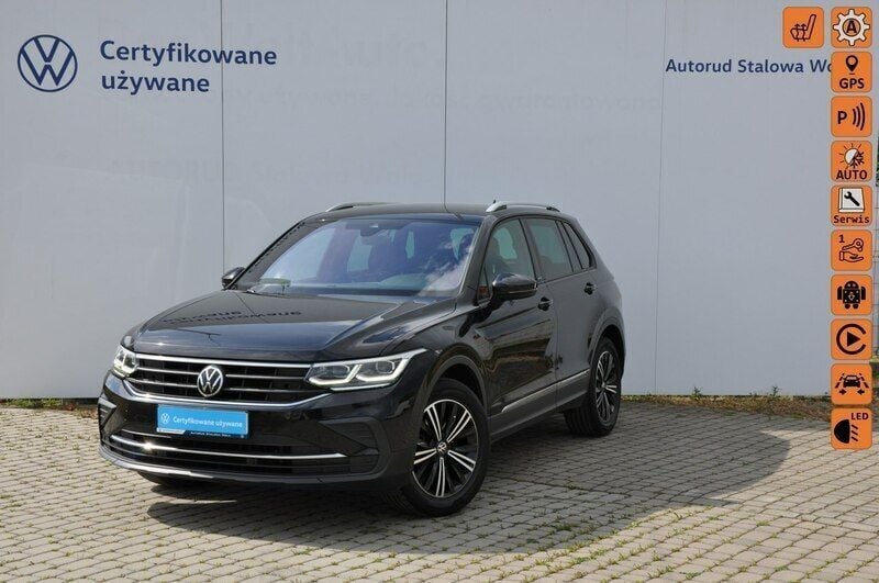 Czarny Używany 2021 VW Tiguan SUV | 114 900 zł (Drogi) - Obraz 1/4
