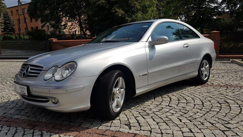 Srebrny Używany 2003 Mercedes CLK240 Coupe | 25 900 zł - Obraz 1/4