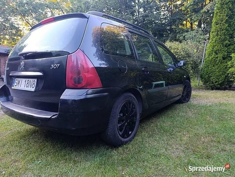 Czarny Używany 2003 Peugeot 307 Kombi | 4500 zł (Uczciwa cena) - Obraz 1/4