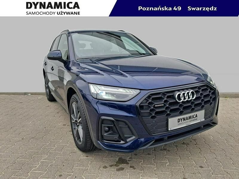 Niebieski Używany 2021 Audi Q5 S-Line SUV | 159 900 zł - Obraz 1/4