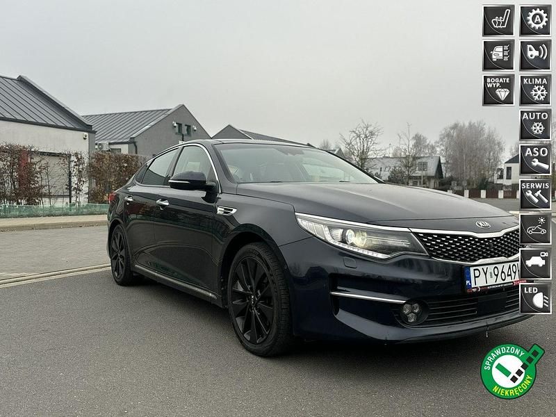 Czarny Używany 2016 Kia Optima Sedan/Limuzyna | 54 900 zł - Obraz 1/4