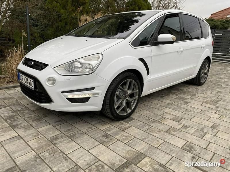 Biały Używany 2012 Ford S-MAX S Minivan | 27 900 zł (Super Cena) - Obraz 1/4