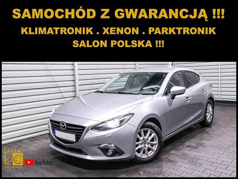 Srebrny (metalik) Używany 2015 Mazda 3 Hatchback | 44 444 zł (Uczciwa cena) - Obraz 1/4