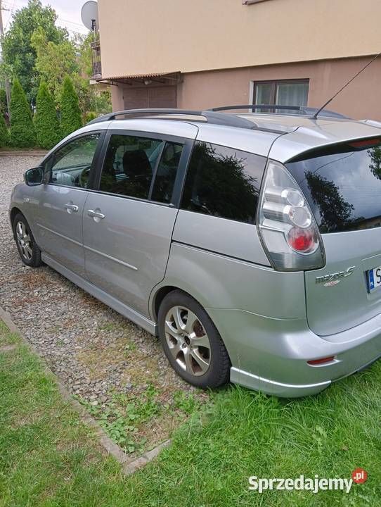 Srebrny Używany 2005 Mazda 5 Minivan | 5500 zł - Obraz 1/4