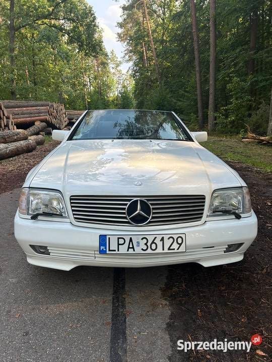 Biały Używany 1994 Mercedes SL320 Kabriolet | 47 000 zł - Obraz 1/4
