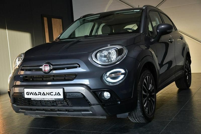 Grafitowy (metalik, perła) Używany 2021 Fiat 500X SUV | 59 800 zł - Obraz 1/4