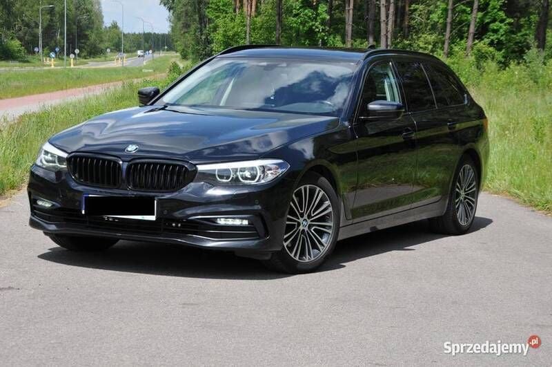 Czarny Używany 2019 BMW 520 Sport Line Kombi | 109 900 zł (Uczciwa cena) - Obraz 1/4