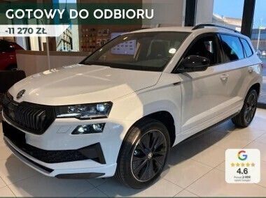 Szary Używany 2024 Skoda Karoq SportLine SUV | 150 430 zł - Obraz 1/4