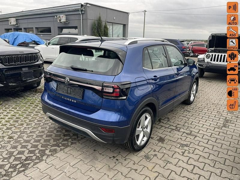 Niebieski ciemny (metalik) Używany 2023 VW T-Cross SUV | 47 900 zł - Obraz 1/4