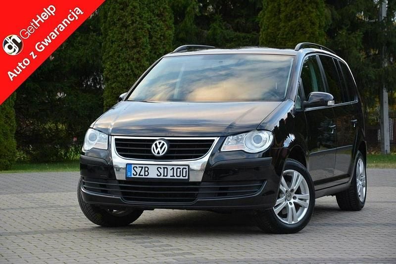 Czarny Używany 2007 VW Touran Minivan | 18 900 zł - Obraz 1/4