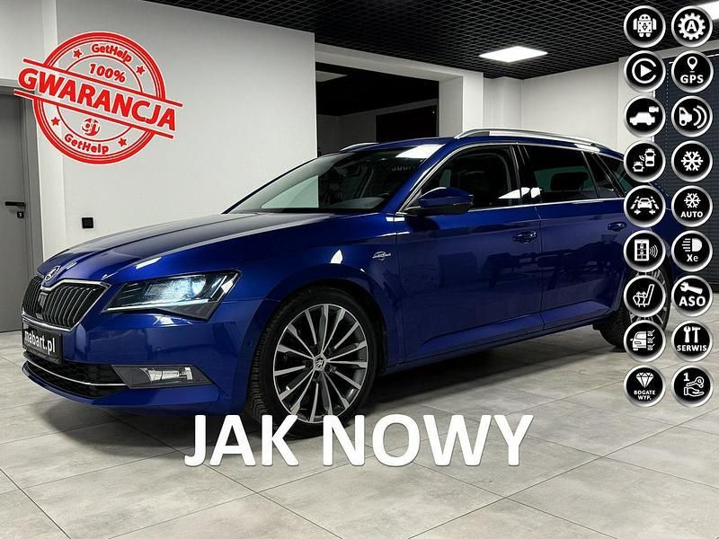 Niebieski Używany 2017 Skoda Superb Kombi | 73 000 zł (Uczciwa cena) - Obraz 1/4