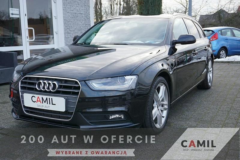 Czarny Używany 2014 Audi A4 S-Line Kombi | 31 500 zł - Obraz 1/3