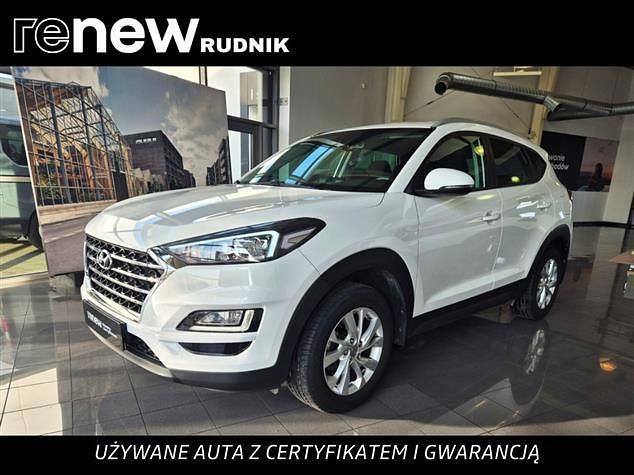 Biały Używany 2019 Hyundai Tucson Comfort SUV | 79 900 zł (Uczciwa cena) - Obraz 1/4
