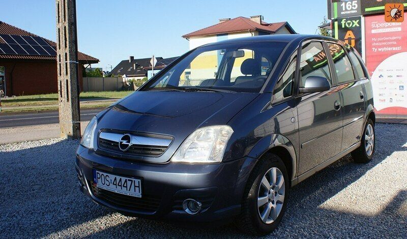 Bordowy Używany 2007 Opel Meriva Minivan | 8800 zł (Drogi) - Obraz 1/4