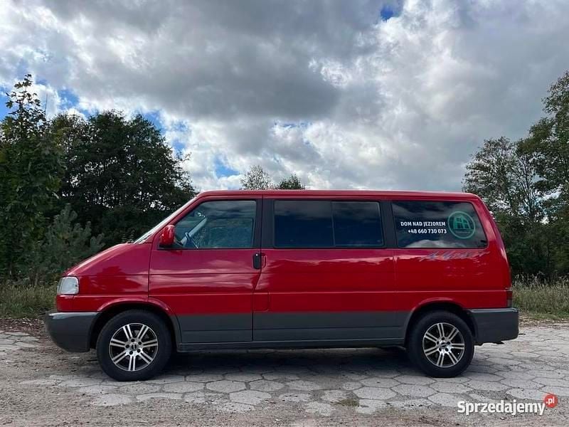 Czerwony Używany 1997 VW T4 Van | 27 500 zł (Dość drogi) - Obraz 1/4