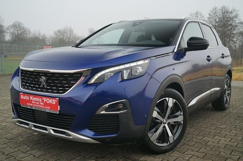 Niebieski Używany 2017 Peugeot 3008 GT-line SUV | 61 900 zł (Drogi) - Obraz 1/4