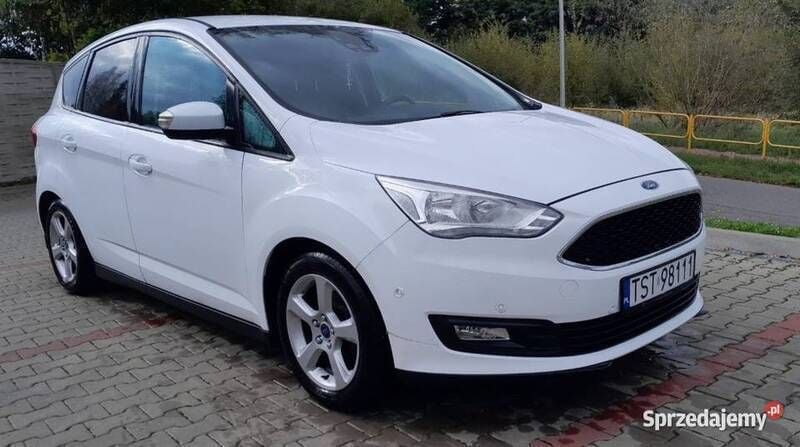 Biały Używany 2018 Ford C-MAX Minivan | 41 000 zł (Uczciwa cena) - Obraz 1/4