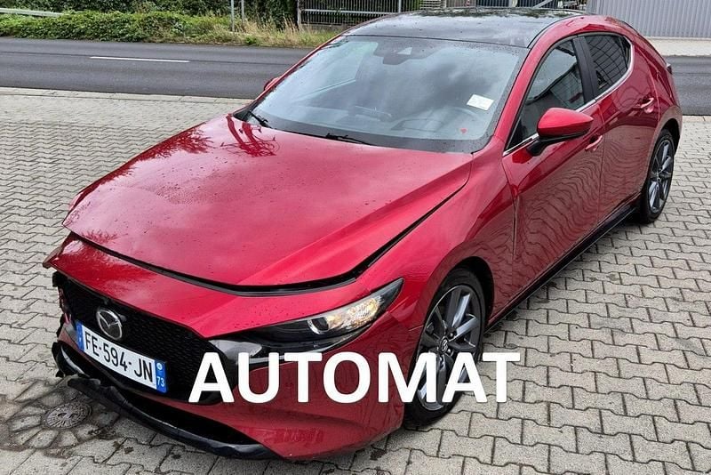 Bordowy (metalik, perła) Używany 2019 Mazda 3 Hatchback | 39 900 zł - Obraz 1/4