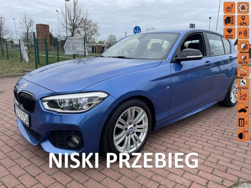 Niebieski Używany 2015 BMW 116 Hatchback | 61 500 zł (Drogi) - Obraz 1/4