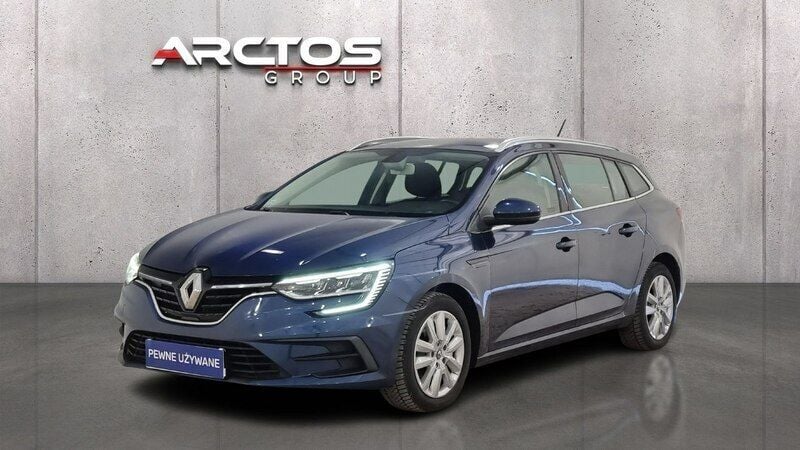 Niebieski (metalik) Używany 2021 Renault Mégane GrandTour Kombi | 58 600 zł (Uczciwa cena) - Obraz 1/4