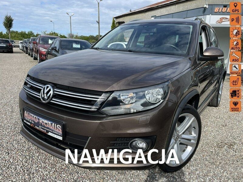 Brązowy Używany 2014 VW Tiguan SUV | 46 500 zł (Uczciwa cena) - Obraz 1/4