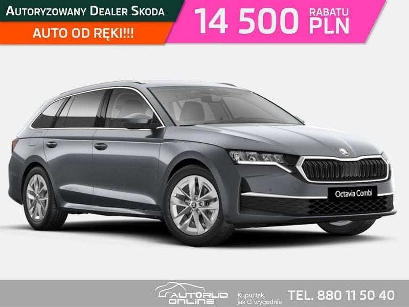 Szary (metalik) Nowe 2025 Skoda Octavia Kombi | 139 699 zł (Uczciwa cena) - Obraz 1/4