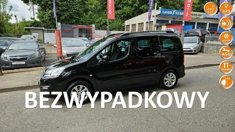 Czarny Używany 2018 Peugeot Partner Minivan | 33 999 zł (Uczciwa cena) - Obraz 1/4