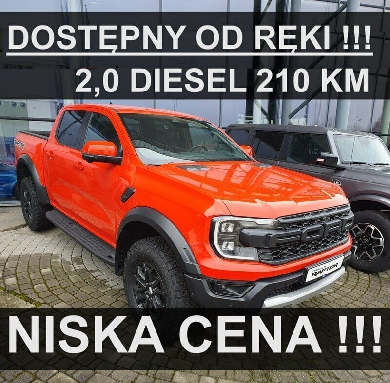 Szary Nowe 2024 Ford Ranger Raptor Pickup | 258 300 zł (Dość drogi) - Obraz 1/4
