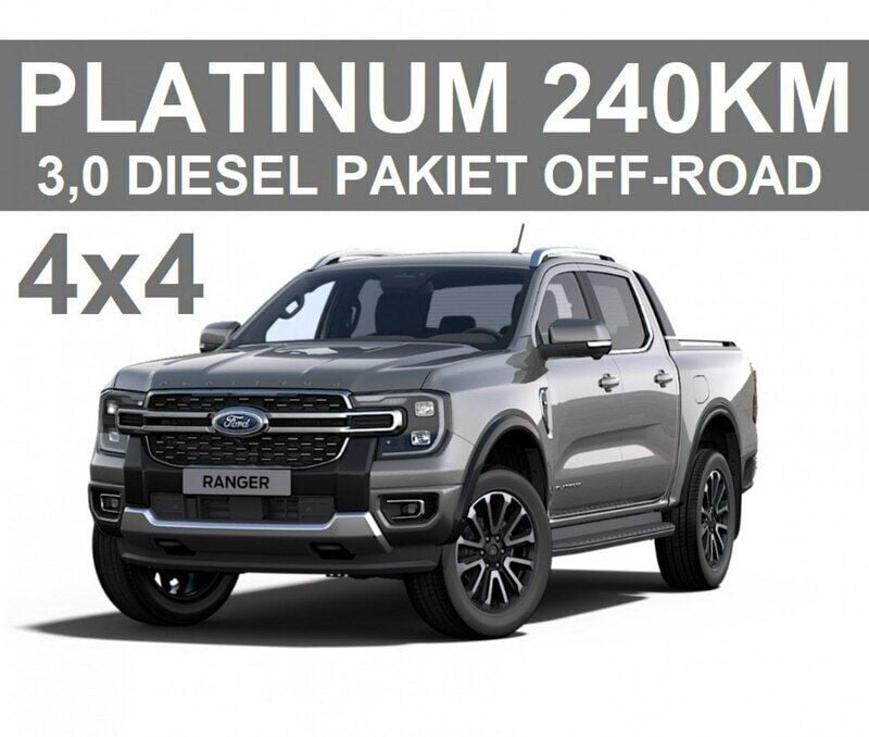 Szary Nowe 2024 Ford Ranger Platinum Pickup | 303 441 zł (Drogi) - Obraz 1/4