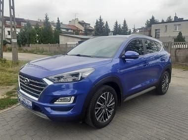 Niebieski Używany 2019 Hyundai Tucson SUV | 92 800 zł (Dość drogi) - Obraz 1/4