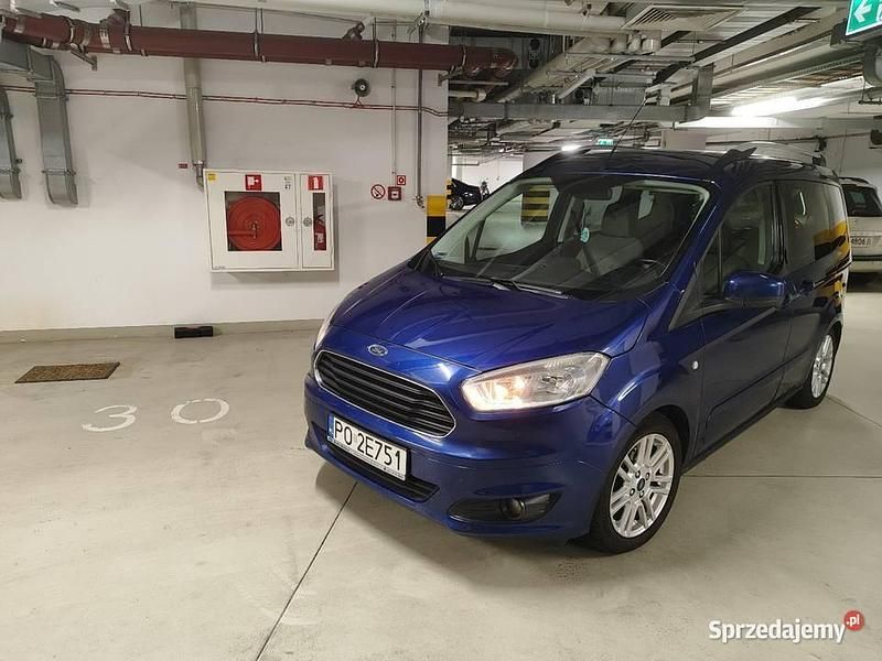 Niebieski Używany 2014 Ford Tourneo Courier Minivan | 22 700 zł (Uczciwa cena) - Obraz 1/4