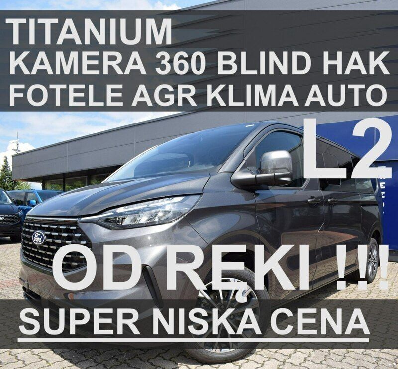 Szary Nowe 2025 Ford Tourneo Custom Titanium Sedan/Limuzyna | 279 900 zł (Uczciwa cena) - Obraz 1/4