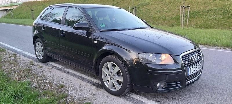 Czarny Używany 2006 Audi A3 Sportback S-Line Hatchback | 19 900 zł (Uczciwa cena) - Obraz 1/4