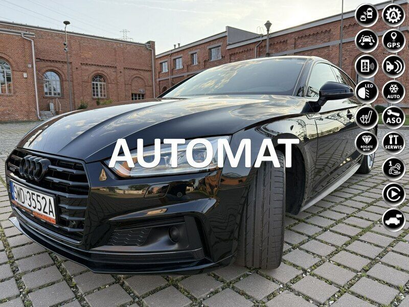 Czarny (metalik) Używany 2019 Audi A5 Coupe | 129 900 zł (Uczciwa cena) - Obraz 1/4