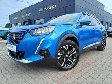 Niebieski Używany 2021 Peugeot e-2008 Allure SUV | 79 990 zł - Obraz 1/4