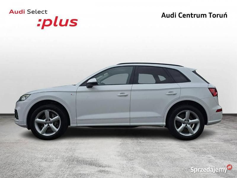 Biały Używany 2018 Audi Q5 S-Line SUV | 117 900 zł (Dość drogi) - Obraz 1/4