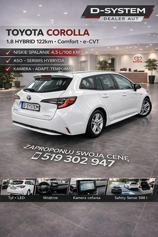 Używany Toyota Corolla 122 KM (89 kW) 2021 Biały Kombi