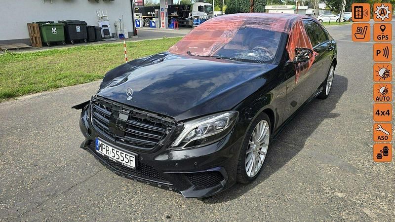 Czarny Używany 2015 Mercedes S63 AMG AMG Sedan/Limuzyna | 82 900 zł - Obraz 1/4