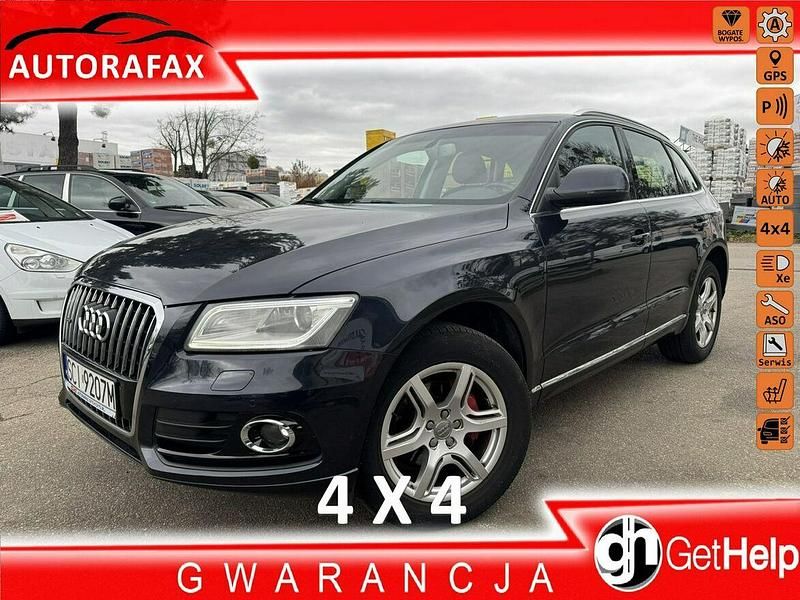 Niebieski ciemny (metalik) Używany 2014 Audi Q5 S-Line SUV | 64 900 zł - Obraz 1/4